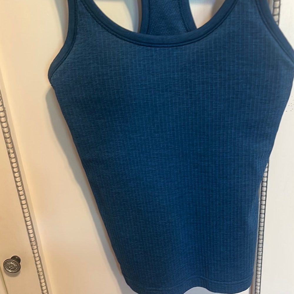 Blue Lulu Razorback Tank Top - Picture 5 of 5